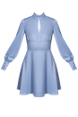 Платье мини с вырезом на полочке и объемными рукавами, цвет: голубой Allweneed
Мини платье с обилием милых деталей, которое влюбляет в себя с первого взгляда! Лиф с вырезом-капелькой, мягкие сборки под грудью и у широких манжетов на обтяжных пуговицах перекликаются между собой. Воротник-стойка акцентирует шею, а широкий пояс - талию. Юбка-солнце уравновешивает силуэт.
На модели размер XS