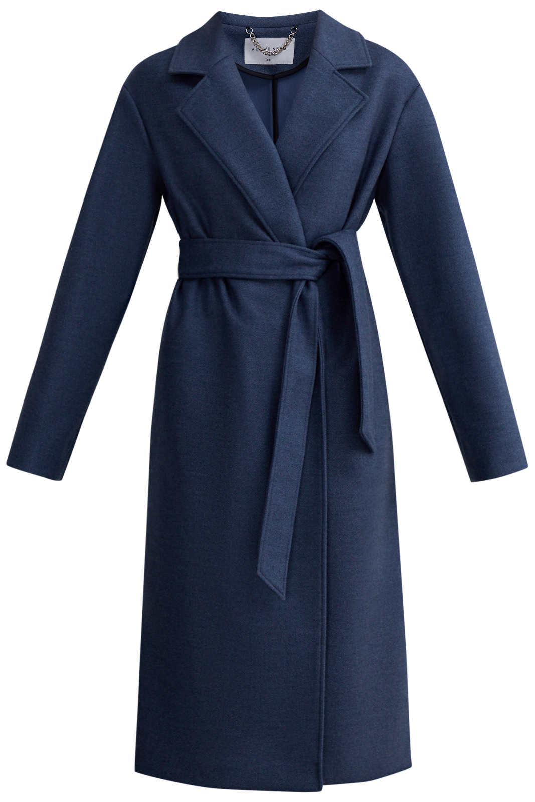 Пальто Oversize из двусторонней ткани, цвет: серо-синий Allweneed
Пальто oversize кроя выполнено из двусторонней ткани с прострочкой в тон. Лаконичная модель оформлена широкими лацканами и мягким поясом на талии. Покатая линия плеча для дополнительной элегантности.
На модели размер XS