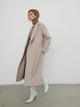 Пальто-халат, цвет: светло-бежевый Allweneed Утонченное пальто-халат А-силуэта. Модель дополнена широким поясом в тон основной ткани.
На модели размер XS