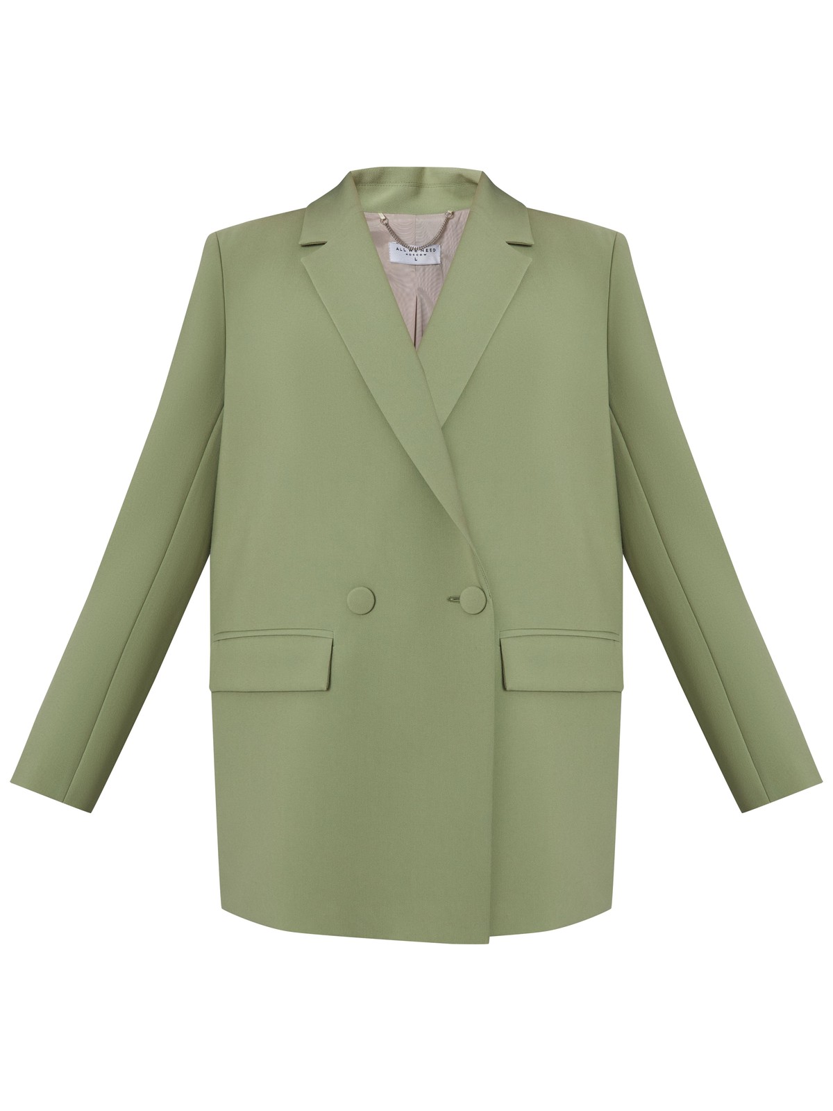 


Одновременно лаконичный и роскошный жакет двубортного кроя из однотонной костюмной ткани. Заостренные лацканы переходят в застежку на обтяжные пуговицы и карманные клапаны. Шлица сзади.

На модели размер XS
