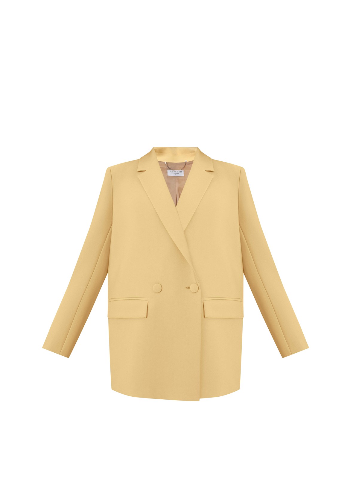 


Одновременно лаконичный и роскошный жакет двубортного кроя из однотонной костюмной ткани. Заостренные лацканы переходят в застежку на обтяжные пуговицы и карманные клапаны. Шлица сзади.

На модели размер XS