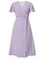 Платье-миди на запах, цвет: лавандовый Allweneed
Лаконичное платье миди с драпировкой на запах. Рукава-крылышки и мягкий пояс на талии усиливают жентсвенность силуэта. Дополните образ невесомыми босоножками.
На модели размер XS