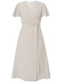 Платье-миди на запах, цвет: молочный Allweneed
Лаконичное платье миди с драпировкой на запах. Рукава-крылышки и мягкий пояс на талии усиливают жентсвенность силуэта. Дополните образ невесомыми босоножками.
На модели размер XS