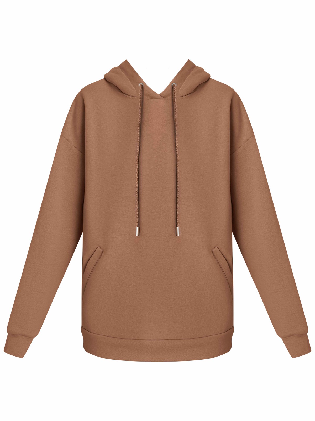 Толстовка с капюшоном, цвет: мокко Allweneed Худи свободного силуэта. Модель дополнена регулируемым капюшоном и двумя карманами. Дополните расслабленный образ спортивными брюками в тон.
На модели размер XS