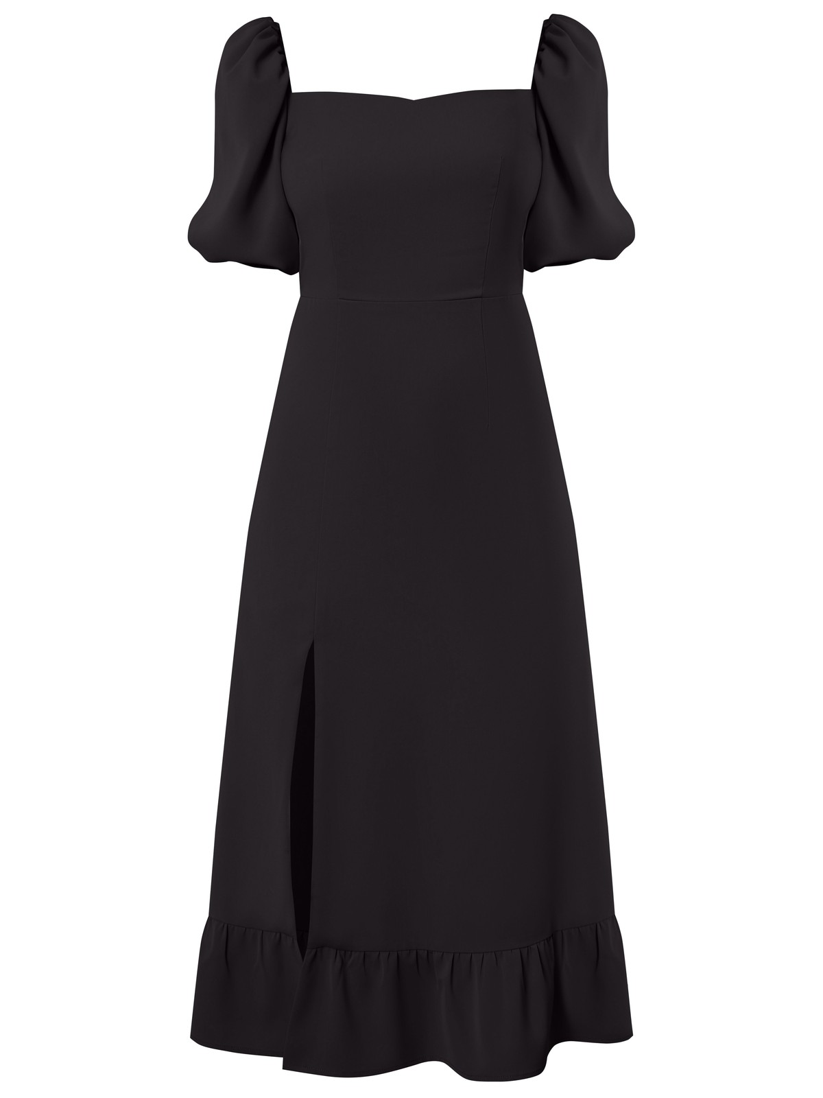 


Ультра женственное платье с обилием декоративных деталей: вырез каре с рукавами-фонариками, высокий вырез от бедра и декоративная оборка по подолу. Оно настолько самодостаточное, что не требует особых дополнений, лишь пары украшений и легких летних босоножек.

На модели размер XS