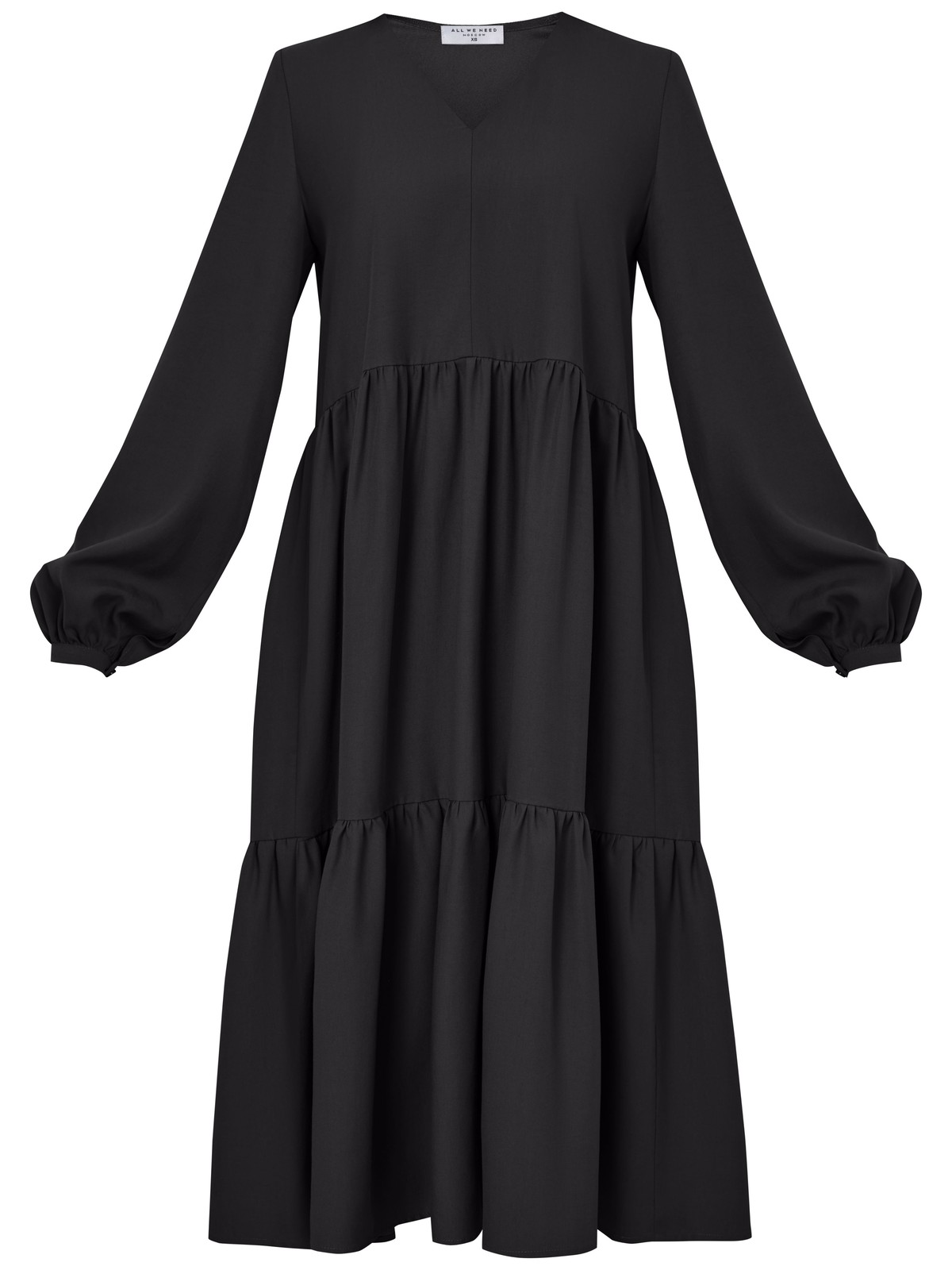 Платье-миди трапеция, цвет: Черный Allweneed
Однотонное платье миди с каскадными декоративными сборками в актуальных оттенках природной гаммы. Утонченное и одновременно универсальное, оно идеально подойдет как на каждый день, так и для особогослучая. Дополните стильный образ казаками и широкополой шляпой.
На модели размер XS