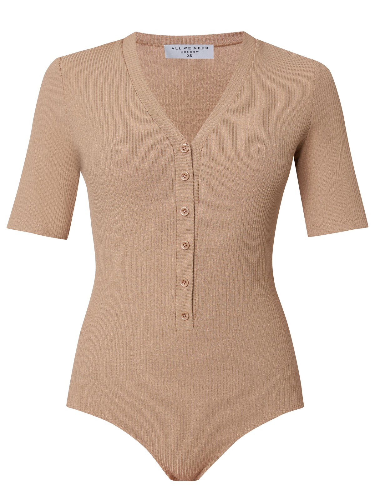 




Трикотажное боди с V-образным декольте, коротким рукавом и застежкой на пуговицы. Универсальный фасон и отличное вложение в базовый гардероб. Текстурный рубчик добавляет этому лаконичному боди визуальной глубины. Сочетайте его с прямыми брюками в тон для сбалансированного вытянутого силуэта.

На модели размер XS