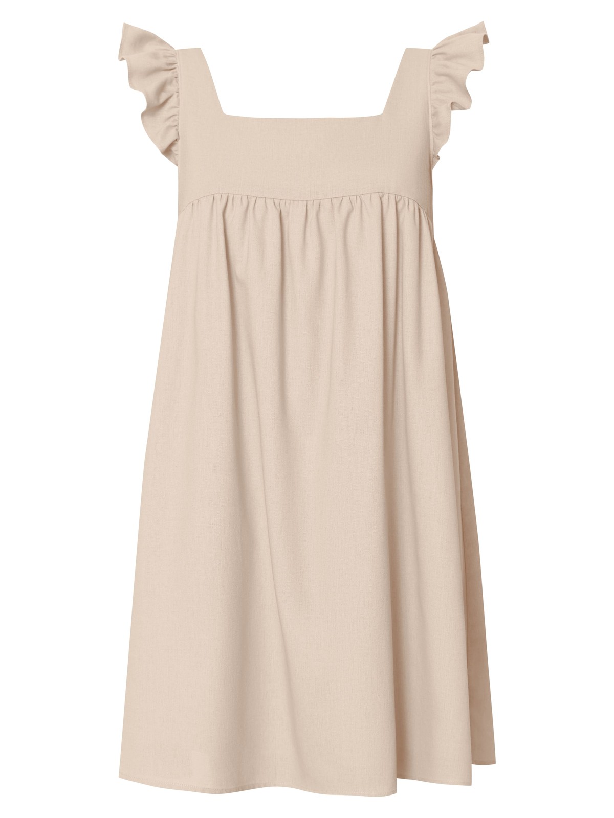 Платье мини , цвет: светло-бежевый Allweneed
Платье в стиле baby doll мини длины оформлено рукавами-крылышками. Модель без застежек
на подкладочной ткани. Ткань идеальна для жаркого лета: дышит, создает ощущение легкости и приятна к телу. Создайте воздушный женственный образ в дуэте с аксессуарами: босоножками, фигурной сумкой и украшениями в золотистой-бежевой гамме.
На модели размер XS