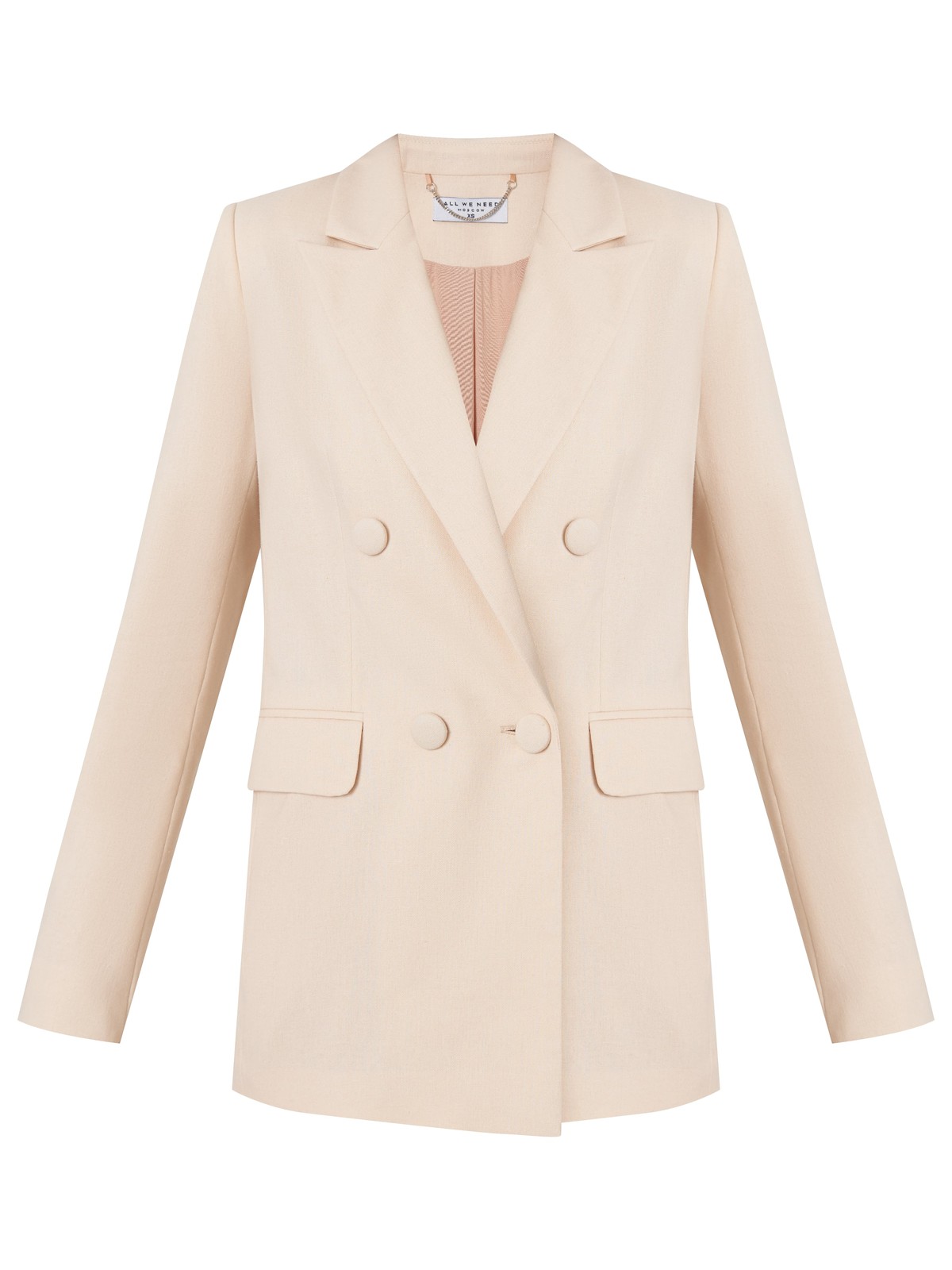 


Благородная природная палитра послужила вдохновнием для новой сезонной коллекции. Двубортный жакет из натурального льна будет отлично смотреться в дуэте с костюмными брюками или юбкой в тон, босоножками или высокими сапогами.

На модели размер XS