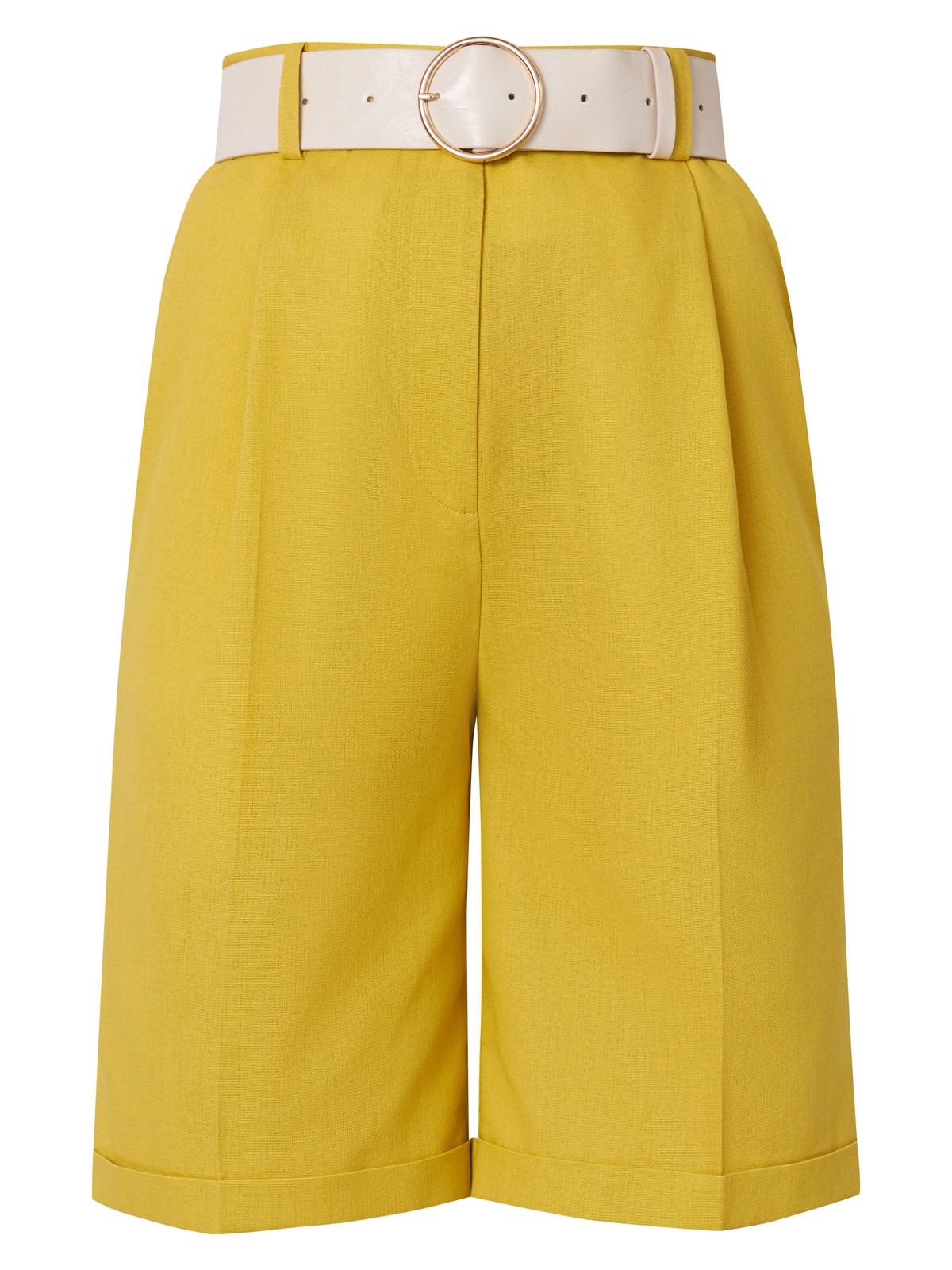 Шорты-бермуды, цвет: лимонный Allweneed
Шорты бермуды - внесезонный хит коллекций уже несколько сезонов подряд. Наша новинка универсальной длины из легкой льняной ткани отлично смотрится на любой фигуре: благодаря высокой посадке на талии и мягким защипам по бокам. В комплект к шортам из коллекции можно подобрать жакет и рубашку из такой же ткани. Ремень из искусственной кожи в комплекте.
На модели размер XS