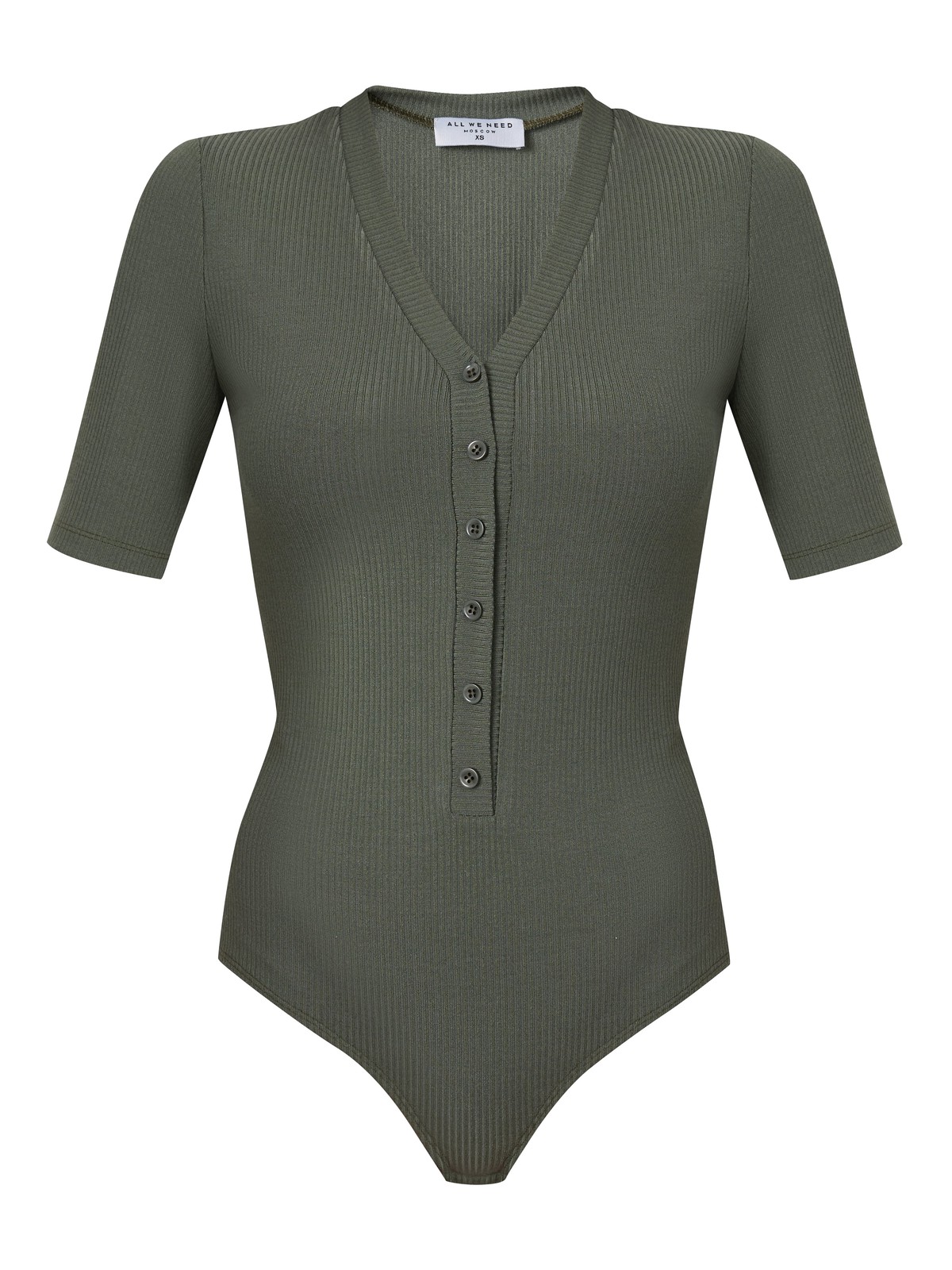 




Трикотажное боди с V-образным декольте, коротким рукавом и застежкой на пуговицы. Универсальный фасон и отличное вложение в базовый гардероб. Текстурный рубчик добавляет этому лаконичному боди визуальной глубины. Сочетайте его с прямыми брюками в тон для сбалансированного вытянутого силуэта.

На модели размер XS