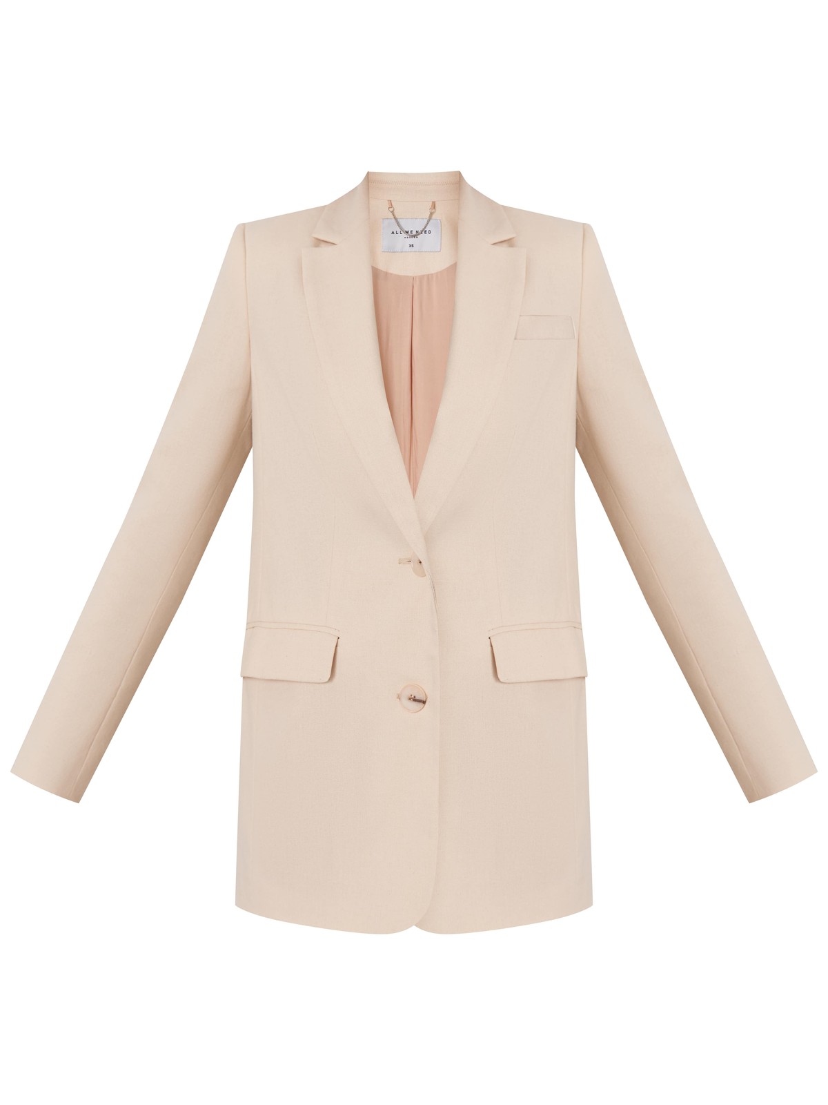 Жакет однобортный, цвет: светло-бежевый Allweneed
Однобортный жакет оформлен острыми лацканами и 1 рядом однотонных пуговиц, вытягивающих силуэт. Костюмная двойка - беспроигрышное сочетание, куда бы вы его ни надели. В комплект к жакету в коллекции можно подобрать юбку или шорты из такой же ткани.
На модели размер XS