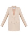 Жакет однобортный, цвет: светло-бежевый Allweneed
Однобортный жакет оформлен острыми лацканами и 1 рядом однотонных пуговиц, вытягивающих силуэт. Костюмная двойка - беспроигрышное сочетание, куда бы вы его ни надели. В комплект к жакету в коллекции можно подобрать юбку или шорты из такой же ткани.
На модели размер XS
