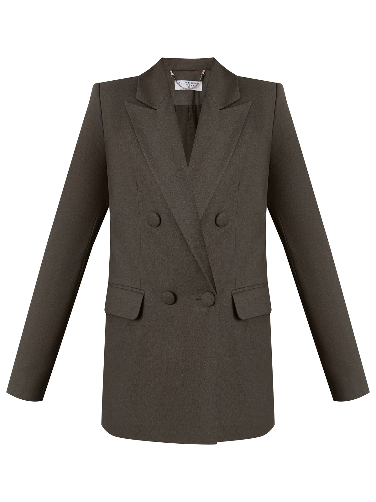 


Благородная природная палитра послужила вдохновнием для новой сезонной коллекции. Двубортный жакет из натурального льна будет отлично смотреться в дуэте с костюмными брюками или юбкой в тон, босоножками или высокими сапогами.

На модели размер XS