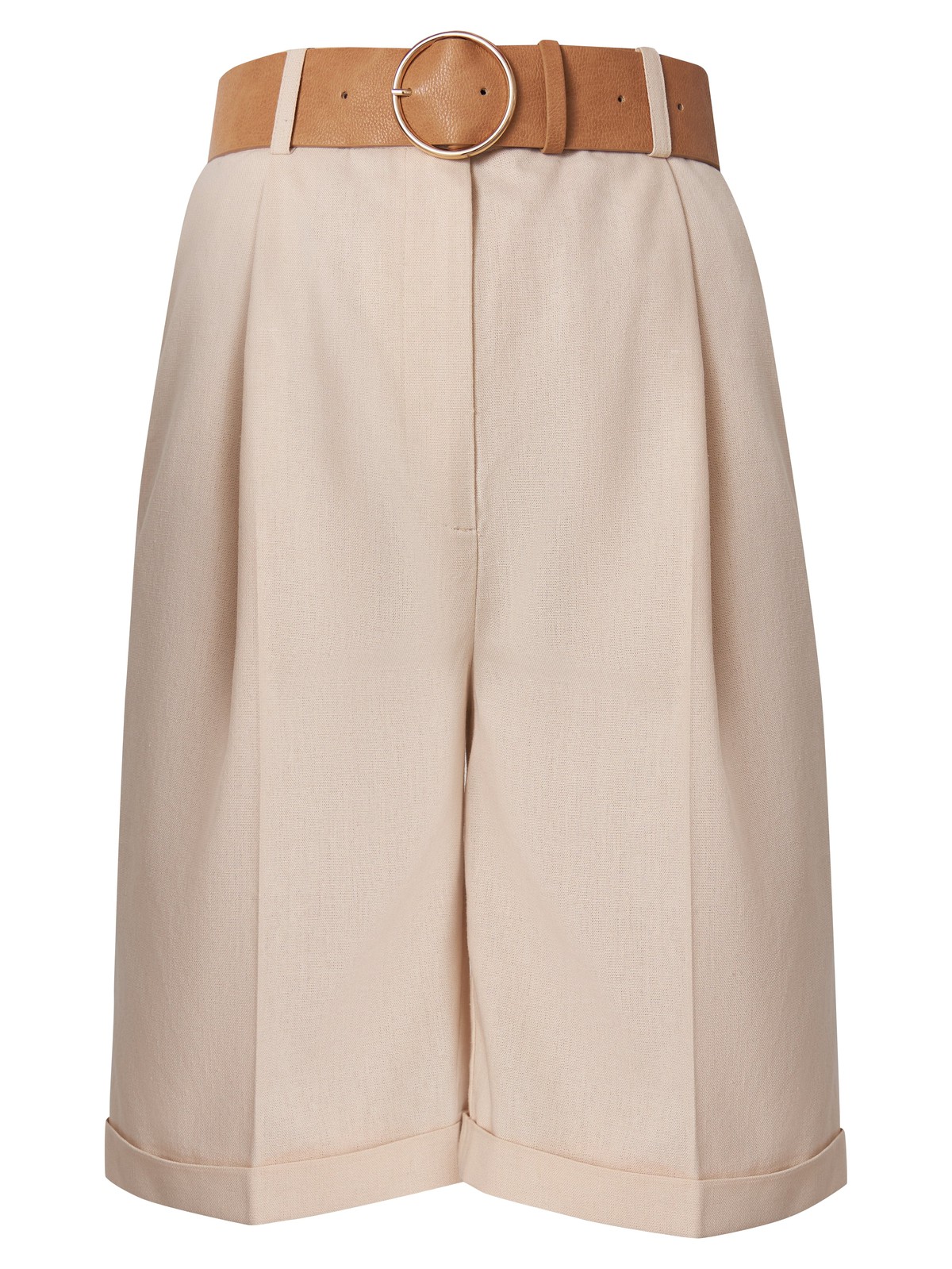 




Шорты бермуды - внесезонный хит коллекций уже несколько сезонов подряд. Наша новинка универсальной длины из легкой льняной ткани отлично смотрится на любой фигуре: благодаря высокой посадке на талии и мягким защипам по бокам. В комплект к шортам из коллекции можно подобрать жакет и рубашку из такой же ткани. Ремень из искусственной кожи в комплекте.

На модели размер XS