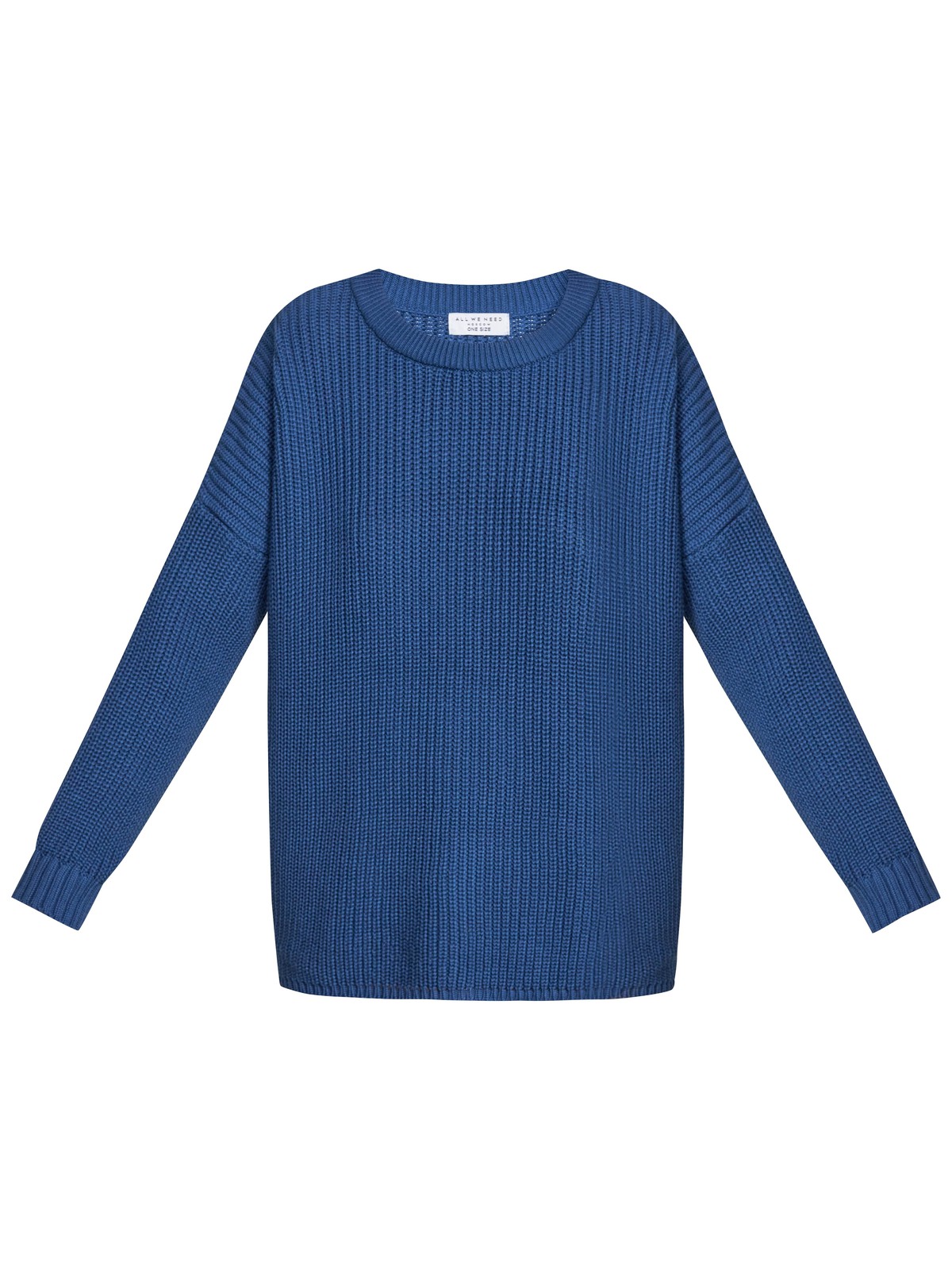 Свитер с круглым вырезом, цвет: серо-синий Allweneed Хлопковый свитер крупной вязки с круглым вырезом. В нем удобно и уютно, его обладательница будет выглядеть как никогда женственно и изящно. Нежный хлопок дышит и позволяет поддерживать оптимальный температурный режим.
На модели размер one size