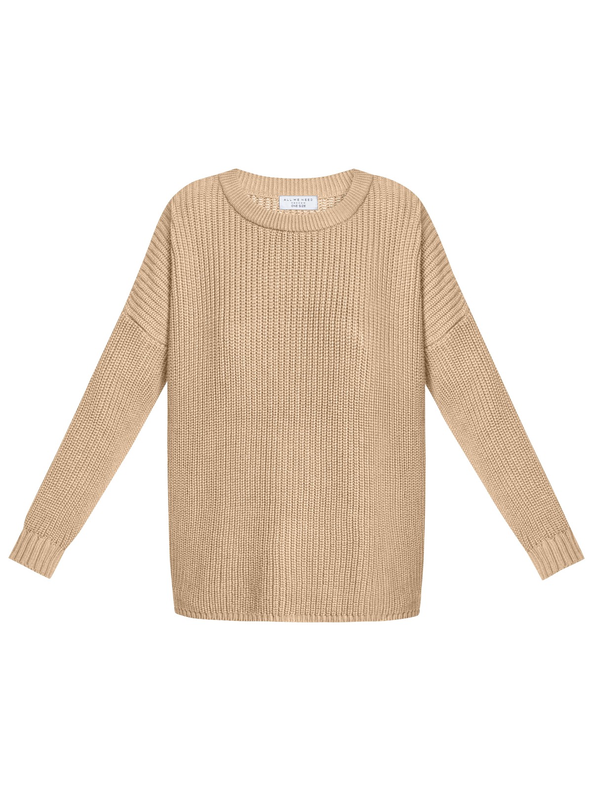 Свитер с круглым вырезом, цвет: бежевый Allweneed Хлопковый свитер крупной вязки с круглым вырезом. В нем удобно и уютно, его обладательница будет выглядеть как никогда женственно и изящно. Нежный хлопок дышит и позволяет поддерживать оптимальный температурный режим.
На модели размер one size