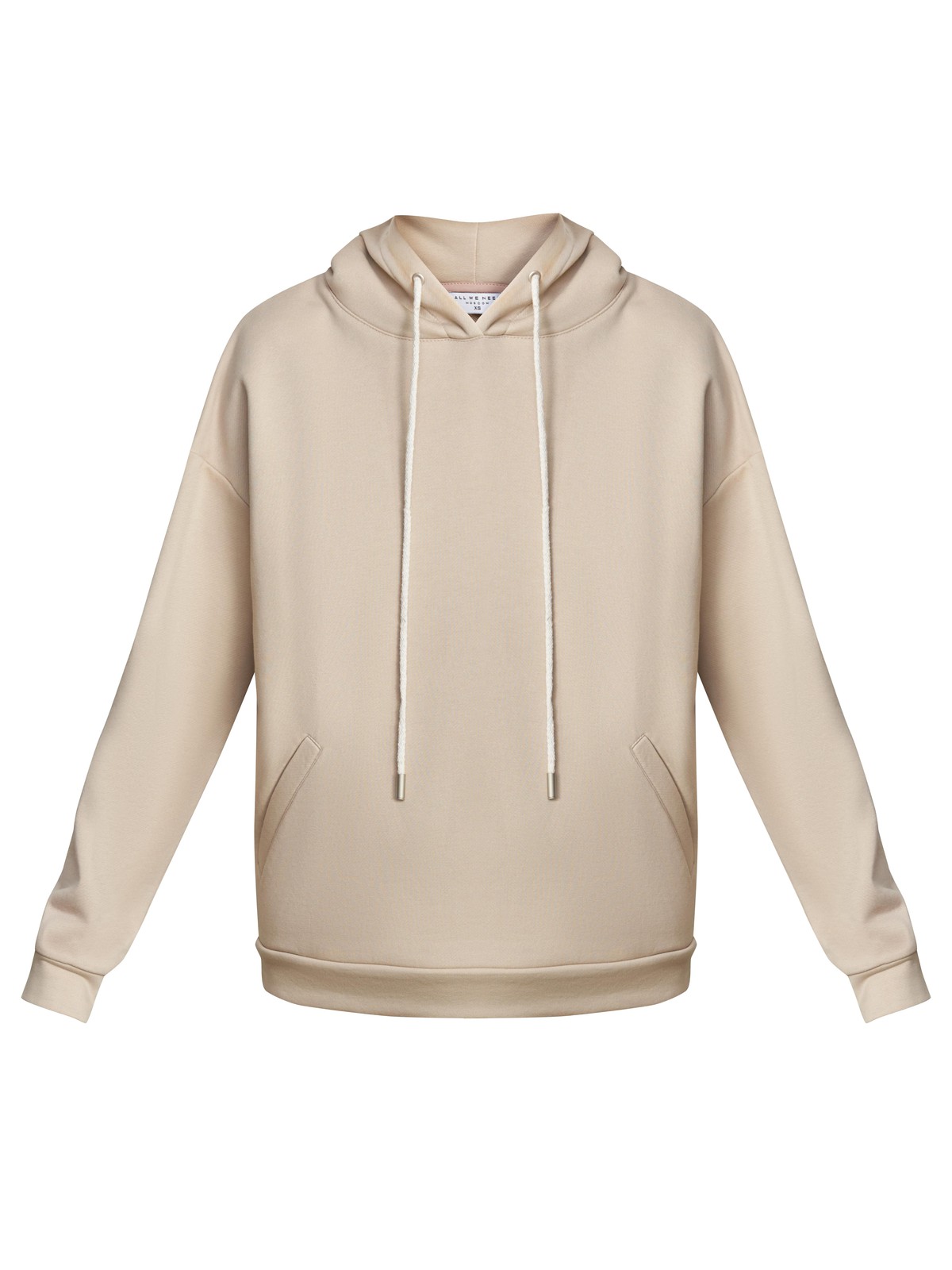 Толстовка с капюшоном, цвет: бежевый Allweneed Худи свободного силуэта. Модель дополнена регулируемым капюшоном и двумя карманами. Дополните расслабленный образ спортивными брюками в тон.
На модели размер XS