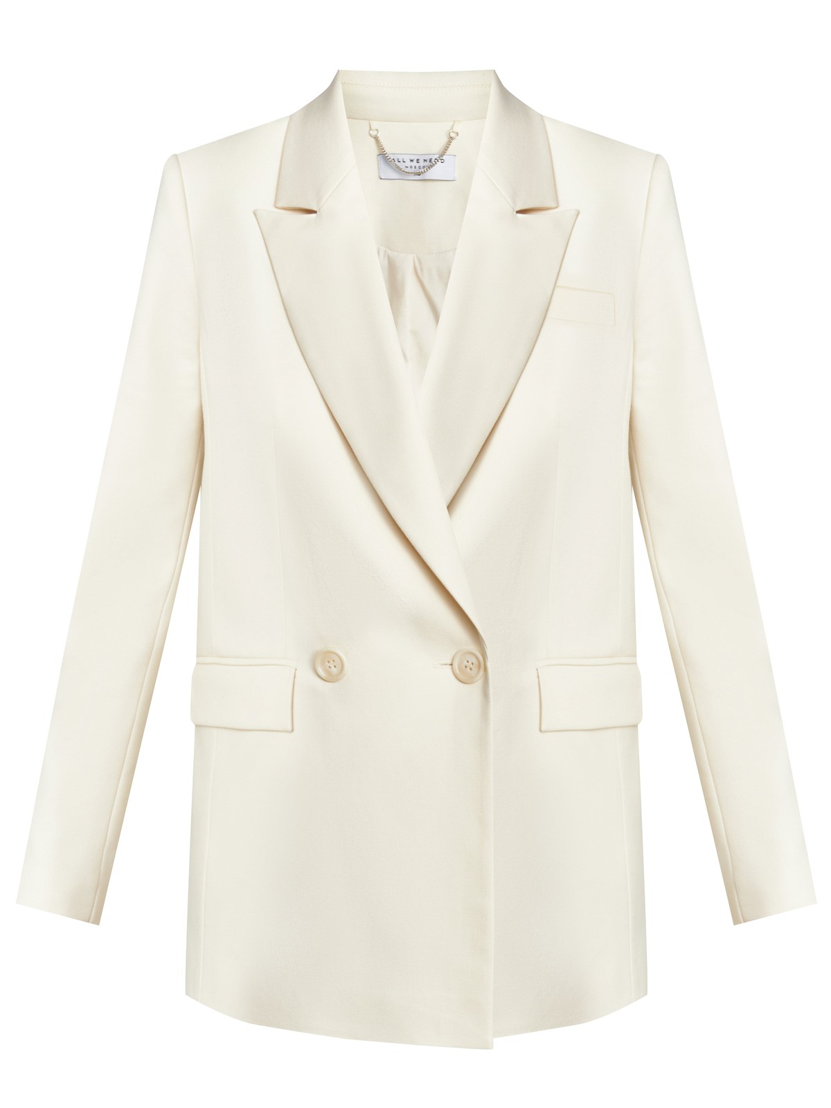 Двубортный жакет, цвет: молочный Allweneed
Костюмный жакет прямого кроя - классика с заостренными лацканами и карманами на клапанах. Модель выполнена из костюмной ткани, ткань подкладки изготовлена на основе вискозы. Пиджак дополнит образы в casual-стиле с юбками миди, платьями или брюками. Для более расслабленных образов можно подобрать джинсы и платья-комбинации.
На модели размер XS