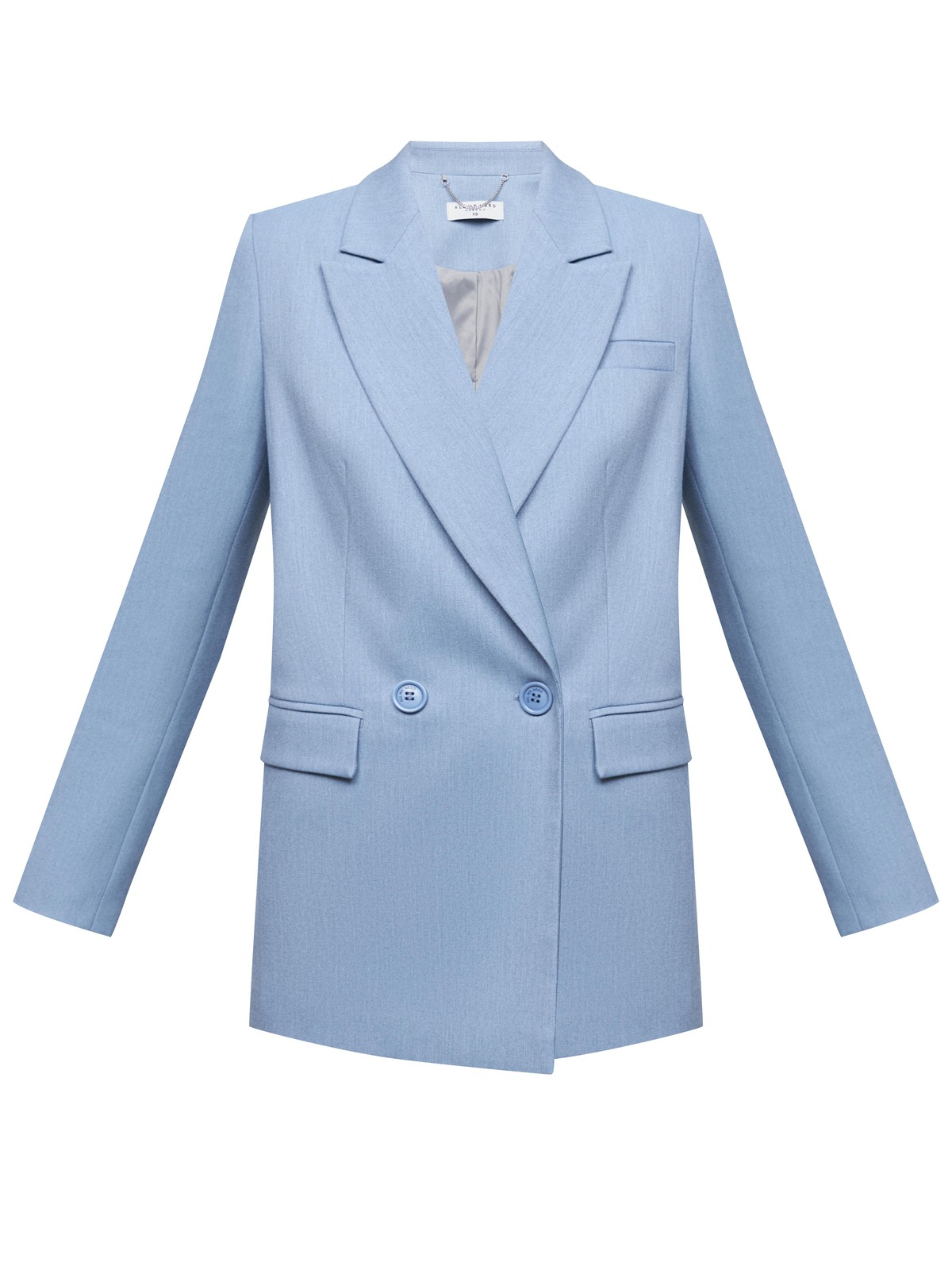 Двубортный жакет, цвет: голубой меланж Allweneed
Костюмный жакет прямого кроя - классика с заостренными лацканами и карманами на клапанах. Модель выполнена из костюмной ткани, ткань подкладки изготовлена на основе вискозы. Пиджак дополнит образы в casual-стиле с юбками миди, платьями или брюками. Для более расслабленных образов можно подобрать джинсы и платья-комбинации.
На модели размер XS
