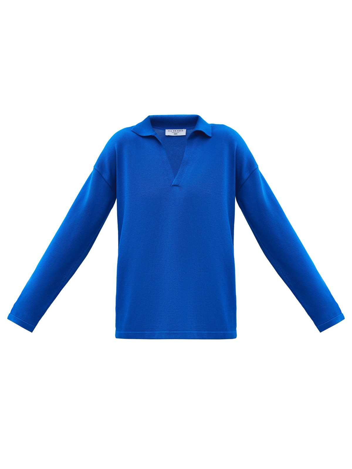 Джемпер-поло, цвет: синий Allweneed
Трикотажный total look одна из самых уютных тенденций сезона. Этот джемпер-поло из мягкой вискозы укутает теплом, но позволит коже дышать. Спущенное плечо и свободная посадка подарят ощущение комфорта, словно вы надели любимую пижаму. Сочетайте его с брюками в тон или юбкой с высокой талией.
На модели размер XS\S