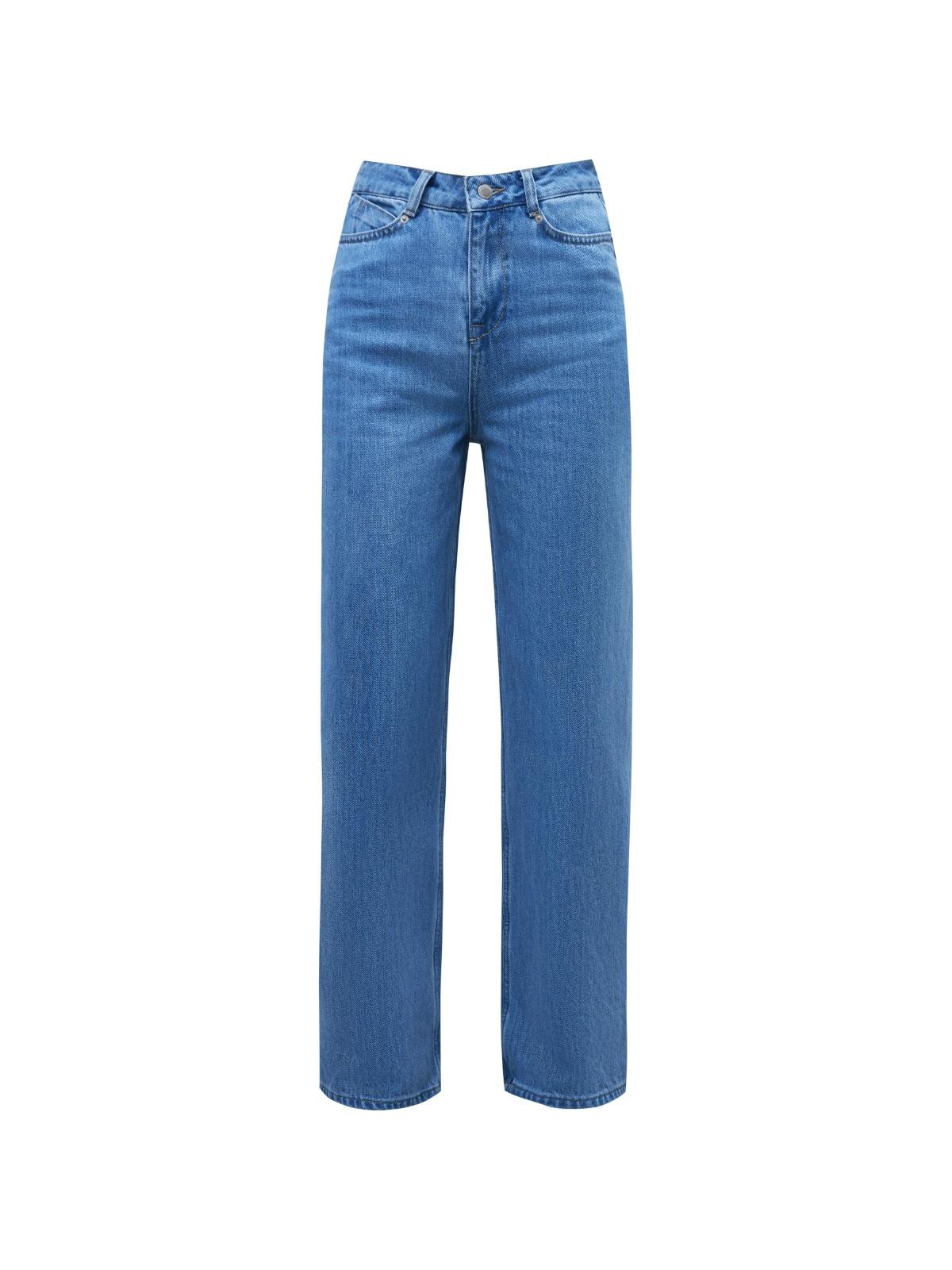 Джинсы широкие с высокой посадкой, цвет: голубой Allweneed
Джинсы широкого кроя одна из самых актуальных моделей сезона. Такой фасон делает ноги бесконечно длинными и создает расслабленный образ. Высокая посадка балансирует силуэт и подчеркивает талию. Глубокий и насыщенный оттенок превосходно демонстрирует красоту фактуры денима. Идеальный компаньон объемным джемперам или, наоборот, тонким водолазкам и боди, заправленным внутрь.
На модели размер XS