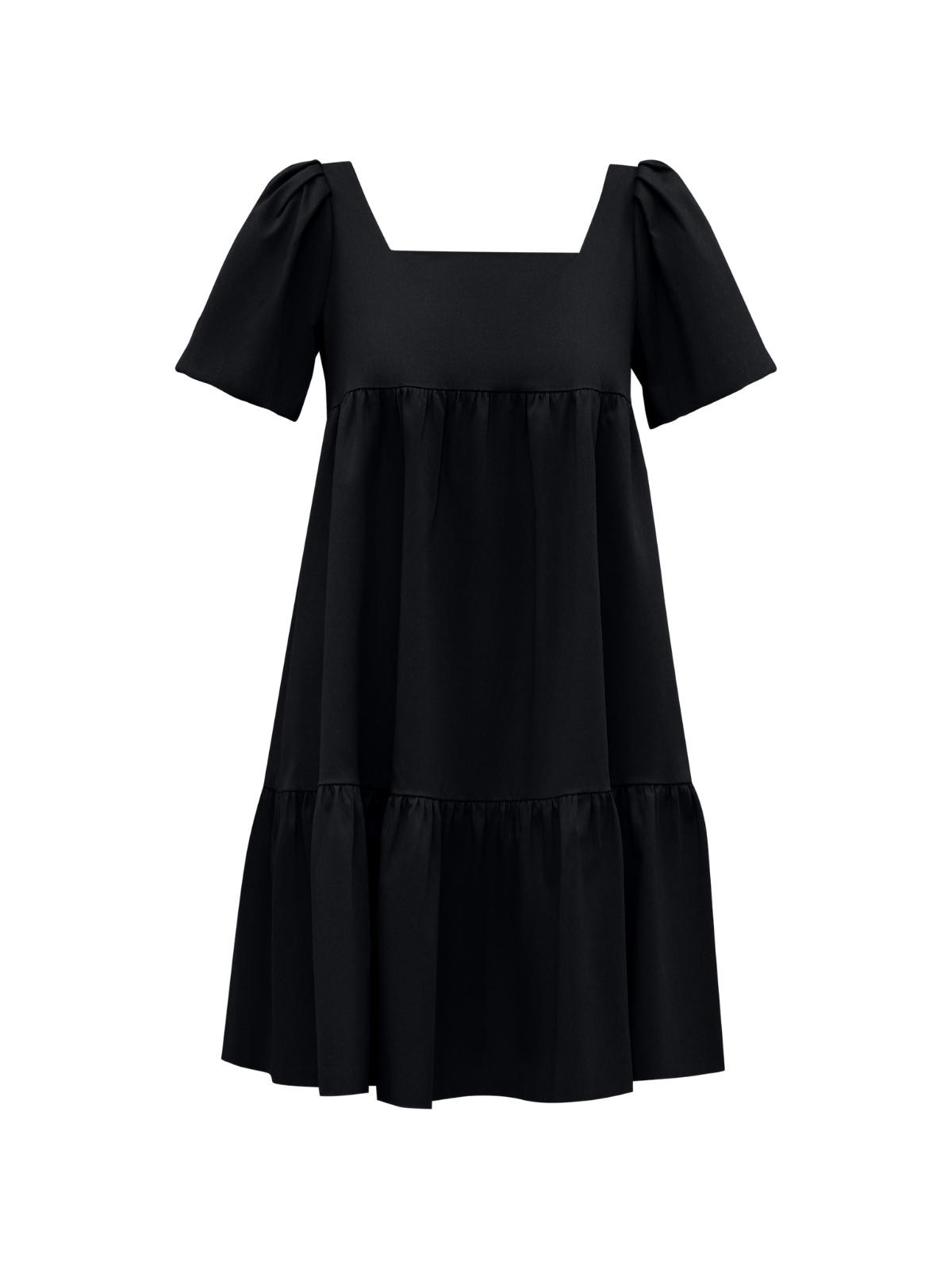 Платье трапеция из хлопка, цвет: Черный Allweneed
Платье с воланами А-силуэта из хлопка. Хлопок экологичный и гипоаллергенный материал.Ткань долго сохраняет насыщенность цвета. Модель свободного кроя, которая не сковывает движения. Легкое и воздушное платье можно носить как с плотными колготками, так и на голое тело летом.
На модели размер XS