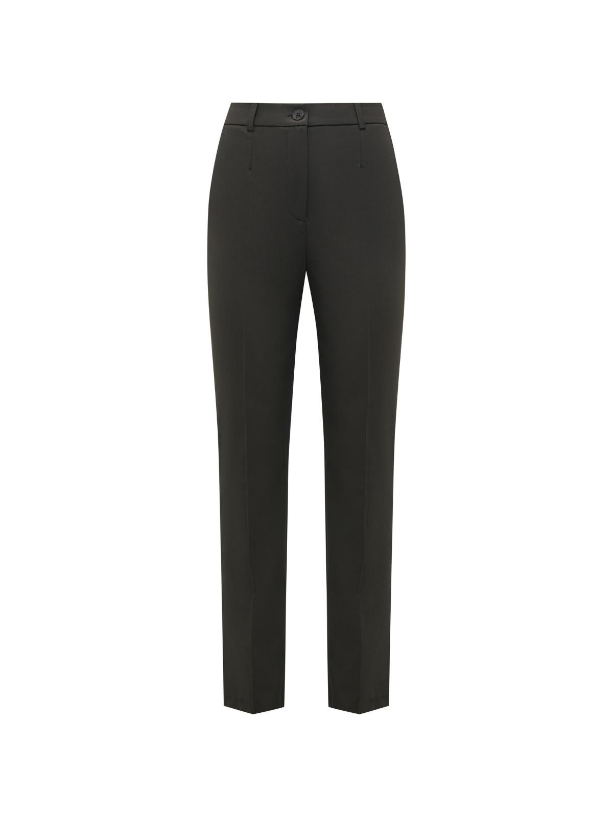 Прямые брюки, цвет: хаки Allweneed Классические брюки слегка заужены и визуально корректируют пропорции благодаря акценту на талии, вертикальным складкам и плавной линии бедер. Носите в сочетании с контрастным или однотонным топом и жакетом в тон.
На модели размер XS