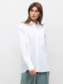 Рубашка oversize, цвет: белый Allweneed Рубашка oversize кроя с отложным воротником изастежкой на пуговицы. Длинные рукава с классическими манжетами. Слегка удлиненная спинка. Носите навыпуск или заправленной в контрастную юбку, шорты или брюки.
На модели размер XS/S