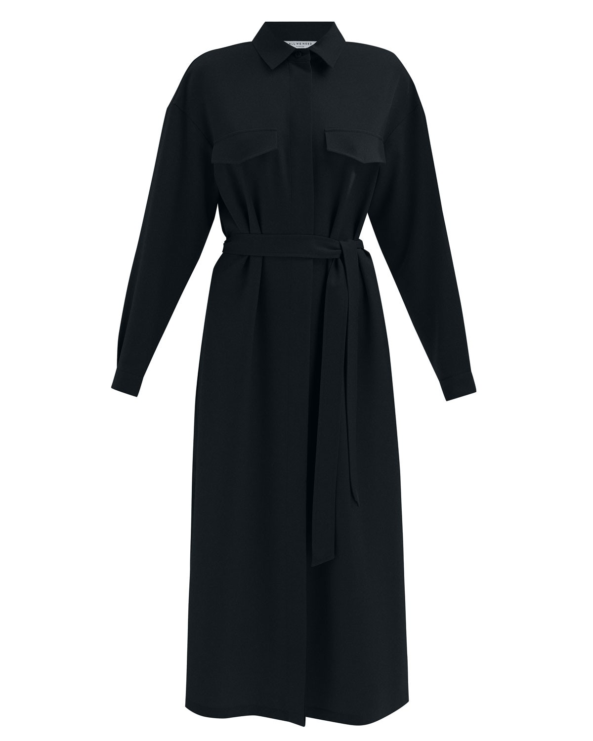 Платье-рубашка миди, цвет: Черный Allweneed
Платье-рубашка из крепа с текстурой. Скрытая застежка на пуговицы и съемный пояс. Можно носить как модель oversize или подчеркнуть талию поясом. Высокие разрезы в боковых швах, накладные карманы и манжеты. Благодаря длине миди подойдет девушкам с разным ростом. Сочетайте с балетками, кедами и для более строгих образов с туфлями на каблуке.
На модели размер XS