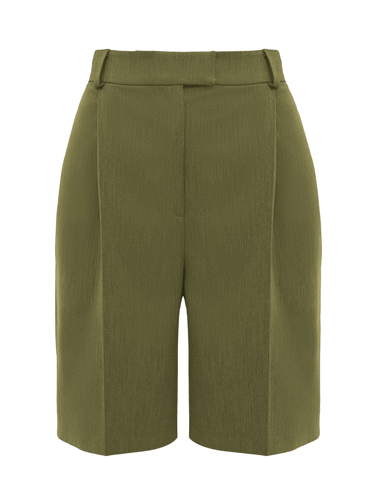 Шорты-бермуды, цвет: оливковый Allweneed
Шорты-бермуды удлиненные. Шорты брючного кроя со стрелками и складкой на полочке. Посадка на талии и шлевки на поясе для ремня. Мы изготовили шорты из тонкой костюмной ткани и изо льна, поэтому их можно носить каждый день и теплой весной, и жарким летом. Подберите к шортам жакет из коллекции в тон. Четыре оттенка на ваш выбор.
На модели размер S