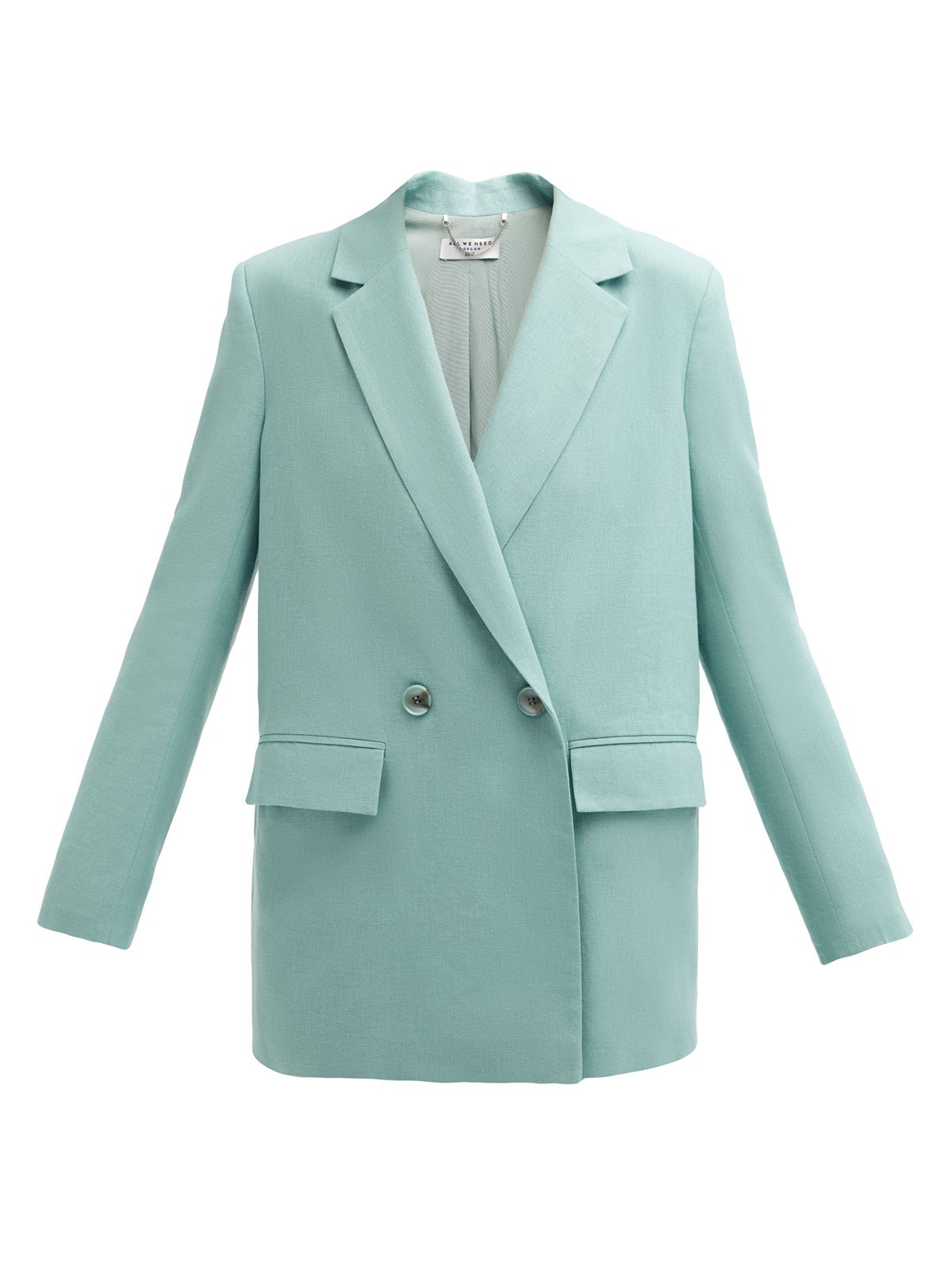 Жакет двубортный Oversize, цвет: мятный Allweneed Двубортный жакет с пуговицами в тон. Классическая линия плеч. Два кармана с клапанами, чтобы спрятать телефон или ключи.Разрез сзади обеспечивает свободу движений при носке. Ткань очень приятна на ощупь.Носите с брюками или мини-юбкой из коллекции.
На модели размер XS/S