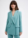Жакет двубортный Oversize, цвет: мятный Allweneed Двубортный жакет с пуговицами в тон. Классическая линия плеч. Два кармана с клапанами, чтобы спрятать телефон или ключи.Разрез сзади обеспечивает свободу движений при носке. Ткань очень приятна на ощупь.Носите с брюками или мини-юбкой из коллекции.
На модели размер XS/S