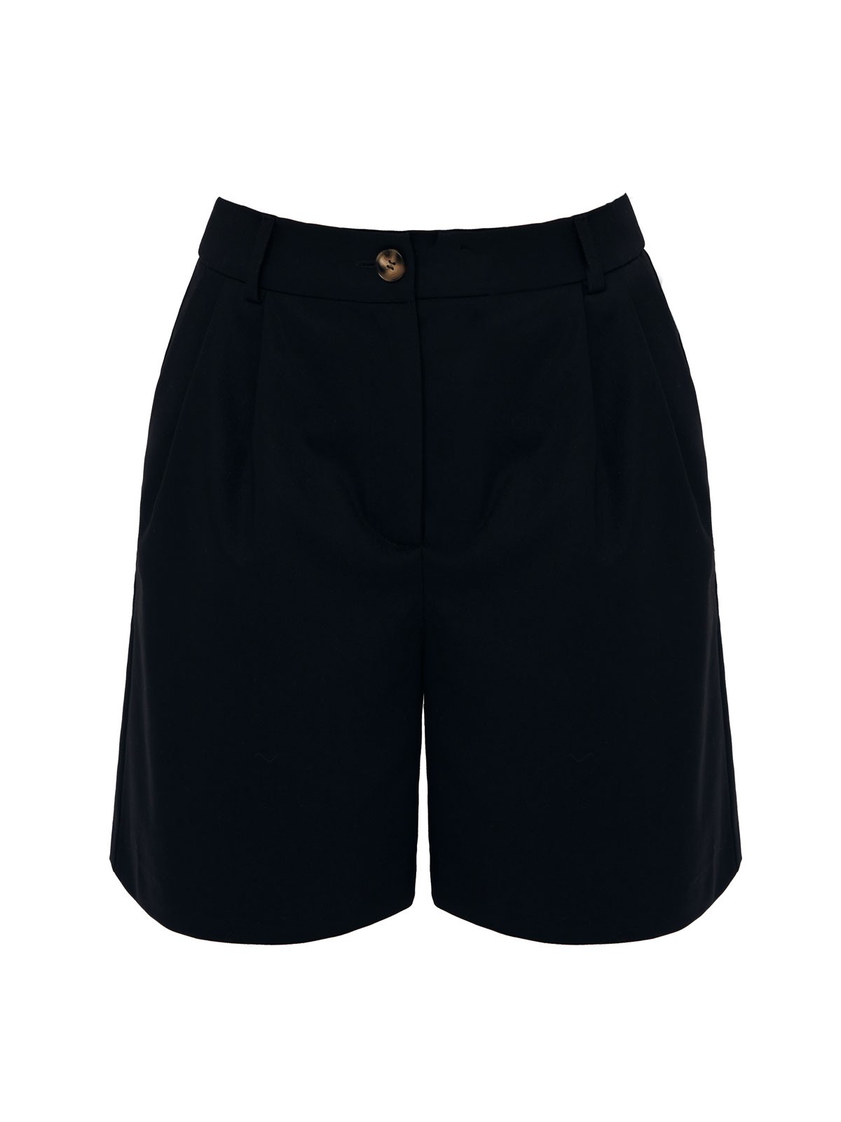 Шорты - Бермуды, цвет: Черный Allweneed
Шорты-бермуды, которые по стилю напоминают классические брюки. Для модели выбрали матовую и гладкую костюмную ткань Застежка на молнию и пуговицу. Когда устанете от брюк в офисе, замените их на шорты. Шорты легко стилизовать: просто добавьте легкий жакет или составьте образ с футболкой и спортивной обувью.
На модели размер XS