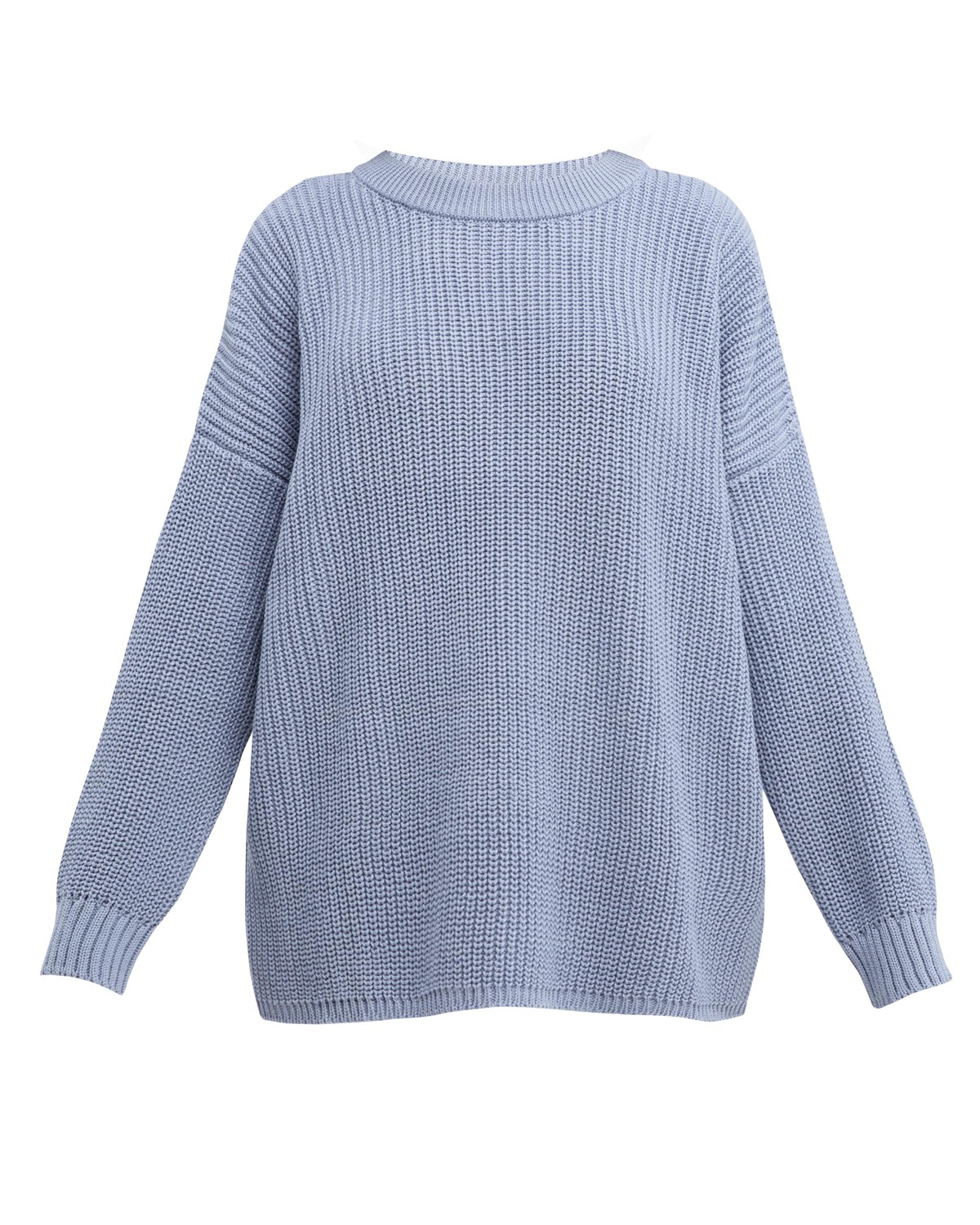 Хлопковый свитер крупной вязки с круглым вырезом. В нем удобно и уютно, его обладательница будет выглядеть как никогда женственно и изящно. Нежный хлопок дышит и позволяет поддерживать оптимальный температурный режим.

На модели размер one size