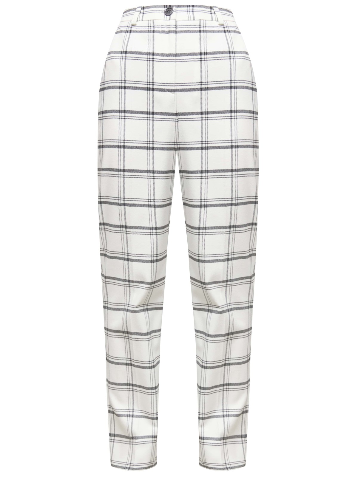 Прямые брюки, цвет: черно-белая клетка Allweneed
Классические брюки визуально корректируют пропорции благодаря акценту на талии, вертикальным складкам и плавной линии бедер. Носите в сочетании с контрастным или однотонным топом и жакетом в тон.
На модели размер XS