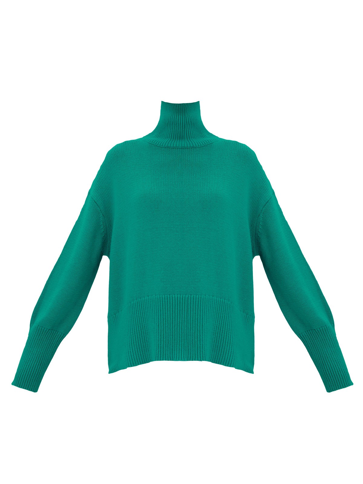 Джемпер oversize с высокой горловиной, цвет: зеленый Allweneed
Джемпер oversize из мягкого хлопка и нежного кашемира. Высокая горловина оформлена ребристой окантовкой для уютного образа и защищает от сильного ветра, а спущенное плечо позволяет носить джемпер с футболками и водолазками для тепла. Модель легко садится под пальто с отложным воротником и заменяет шарф при плохой погоде. Джемпер станет отличным дополнением базового гардероба.