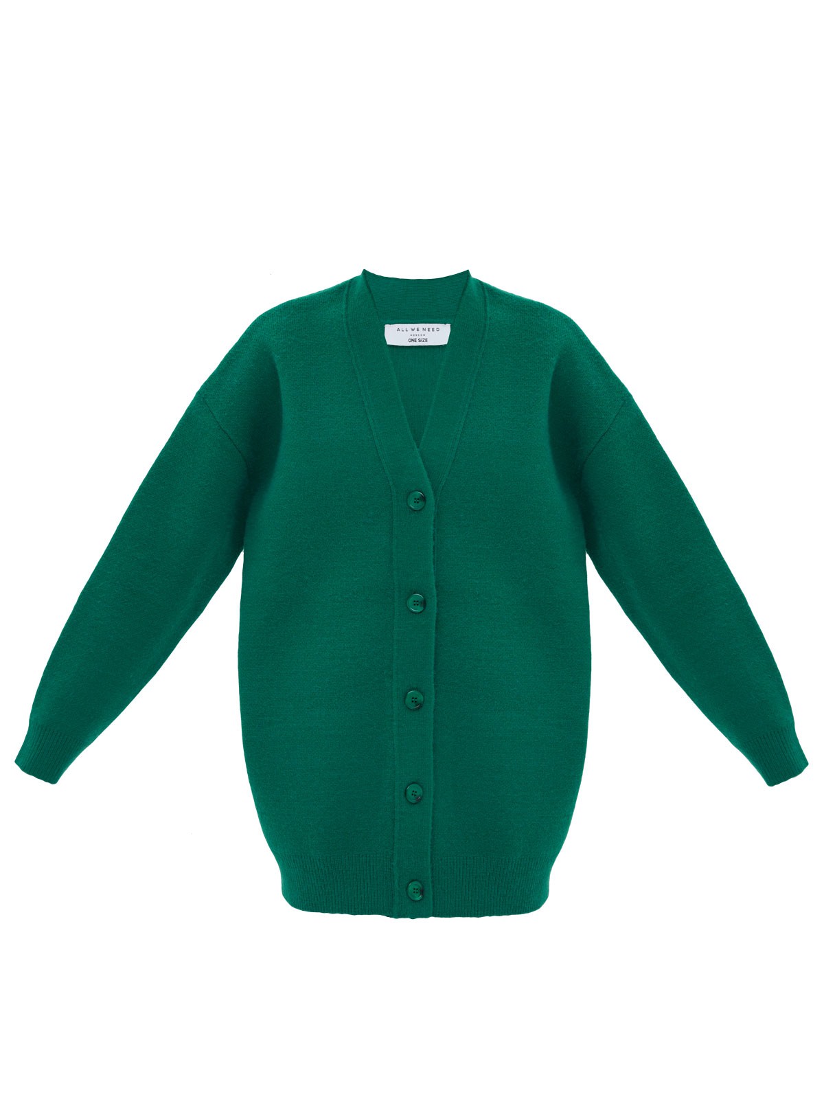Кардиган Oversize , цвет: зеленый Allweneed
Удлиненный кардиган из мягкого и качественного трикотажа. Объемный крой оформлен V-образным вырезом для красивой зоны декольте и рядом роговых пуговиц. Свободный рукав почти не ощущается на руке и не ограничивает вас в движении. Модель подойдет для создания повседневных и выходных образов.