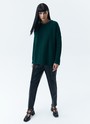 Свитер с круглым вырезом, цвет: изумрудный Allweneed