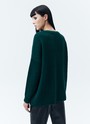 Свитер с круглым вырезом, цвет: изумрудный Allweneed