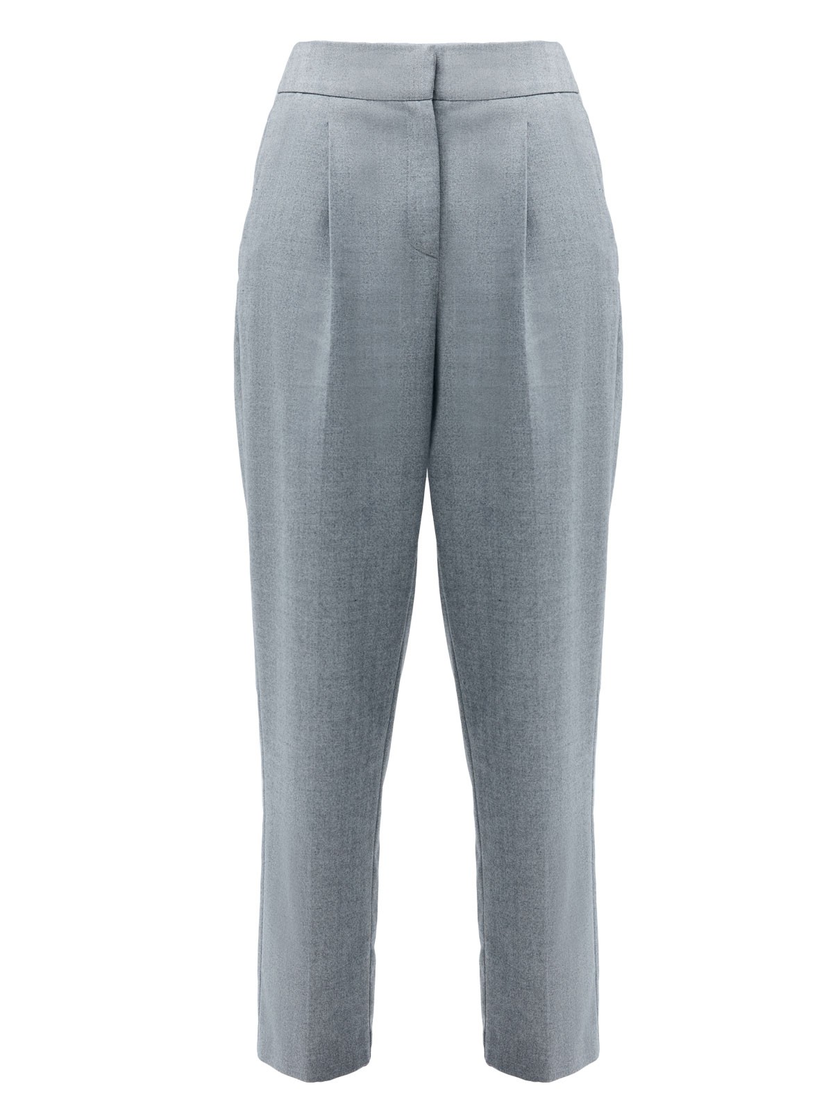 Брюки со средней посадкой, цвет: серый Allweneed
Прямые брюки на средней посадке из костюмной ткани. Ткань хорошо держит форму, поэтому модель долго сохраняет свой первоначальный вид. Два кармана с отрезным бочком и скрытая застежка на молнии. Мы любим такую длину брюк, которая смотрится оптимально с обувью на каблуке и без каблука. Сочетайте с жакетами из нашей коллекции.