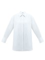 РУБАШКА OVERSIZE, цвет: белый Allweneed Рубашка oversize из плотной ткани. Ткань пластичная и долго сохраняет первоначальный вид. Застежка на пуговицы и кокетка на спине для идеальной посадки. Благодаря перепаду длины и разрезам в боковых швах можно носить навыпуск с легинсами и велосипедками. Рубашку нам нравится надевать вместо легкого кардигана на сарафаны, топы и футболки. Сочетайте ее с изделиями из коллекции по настроению в любое время года.
На модели размер XS/S