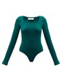 Боди с круглым вырезом, цвет: изумрудный Allweneed
Боди из нежного трикотажа с приятной на ощупь текстурой. Благодаря тонкой и эластичной ткани модель хорошо садится по фигуре. Круглый, глубокий вырез и удлиненный рукав. Мы сделали удобную застежку на кнопках для регулирования длины изделия. Если вы искали способ сделать образ лаконичным, но чуть более чувственным, чем с обычной футболкой или лонгсливом, обратите внимание на боди. Можно сочетать с любым низом: юбкой, брюками или джинсами.