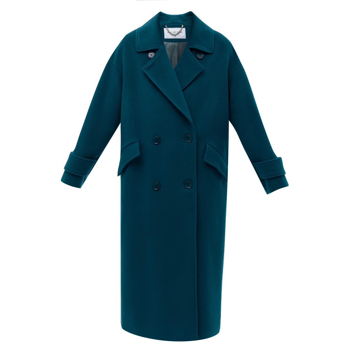 Пальто-кокон двубортное, цвет: изумрудный Allweneed Свободное пальто на пуговицах. Актуальный силуэт кокон, длина миди и шлица сзади для удобства движений. Линия плеча немного спущена, застежка на четыре контрастные пуговицы и прорезные по диагонали карманы с клапанами. Модель дополнит осенние образы с джинсами и брюками, с платьями-свитерами и высокими сапогами.
Температурный режим до +5 C