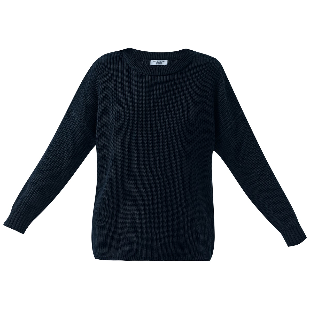 Свитер с круглым вырезом, цвет: Черный Allweneed