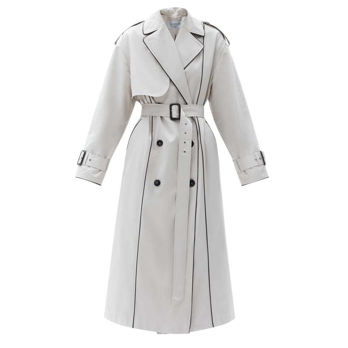Двубортный удлинённый тренч oversize с кантом, цвет: бежевый Allweneed
Двубортный плащ из ткани с водоотталкивающей пропиткой. Свободная посадка и длина миди. В модели присутствуют классические детали тренча, которые пришли к нам из мужского гардероба: паты, погоны, застежка на пуговицы и отлетная кокетка. Два прорезных кармана и пояс, чтобы подчеркнуть талию. Мы готовы носить эту модель в любое время года, ведь в ней будет комфортно даже в переменчивую погоду. Ткань имеет небольшой водоотталкивающий эффект. Использование зонта обязательно. Создавайте смелые современные или утонченные образы в стиле старых фильмов.
Температурный режим от +15 до +20 C
На модели размер XS/S