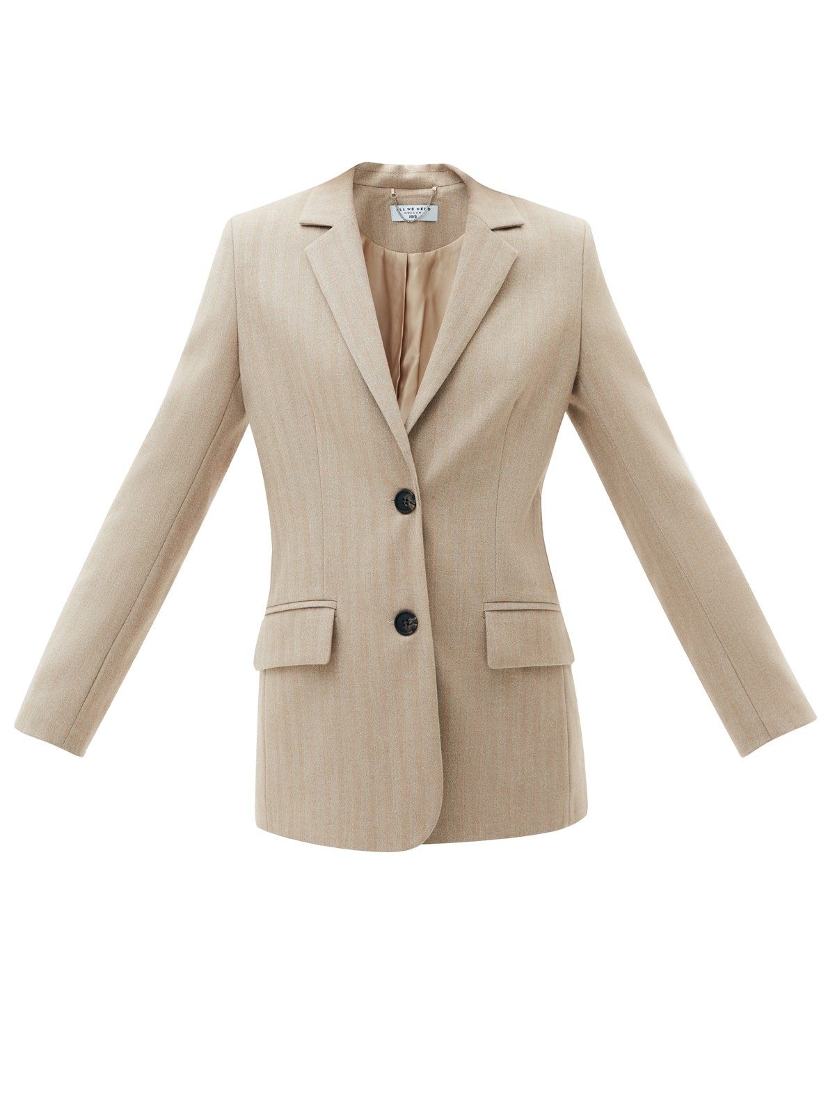 Однобортный жакет с увеличенной линией плеча Oversize, цвет: кэмел Allweneed
Однобортный жакет с эффектом с мужского плеча. Классические детали жакета: лацканы, застежка на пуговицы, два кармана по бокам. Благодаря акценту на плечах можно создавать заметные многослойные образы. Приятная к телу костюмная ткань в новом сезоне еще лучше держит форму и сохраняет первоначальный внешний вид. Носите с брюками из коллекции или с платьями и нежными юбками.