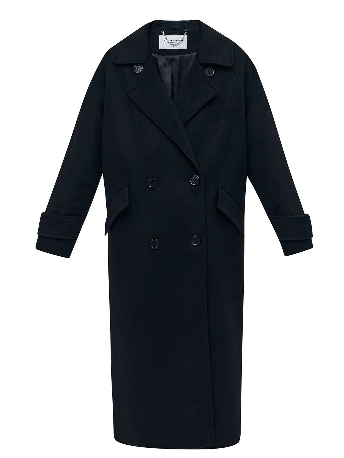 Свободное пальто на пуговицах. Актуальный силуэт кокон, длина миди и шлица сзади для удобства движений. Линия плеча немного спущена, застежка на четыре контрастные пуговицы и прорезные по диагонали карманы с клапанами. Модель дополнит осенние образы с джинсами и брюками, с платьями-свитерами и высокими сапогами.

Температурный режим до +5 C

