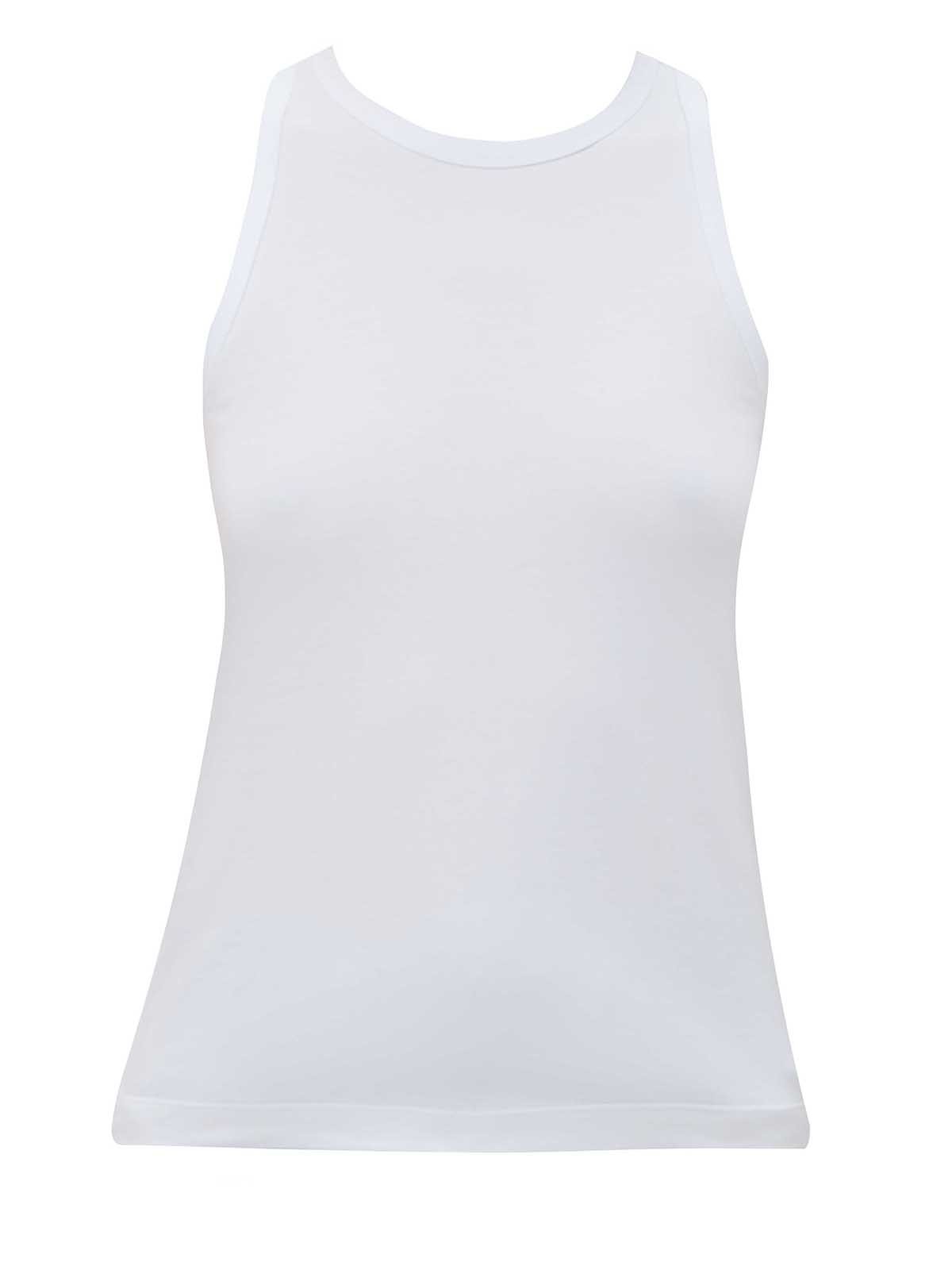 


Майка из мягкого трикотажа. Приятный материал, который хорошо держит форму. Круглая горловина. Можно носить самостоятельно или под любимый джемпер