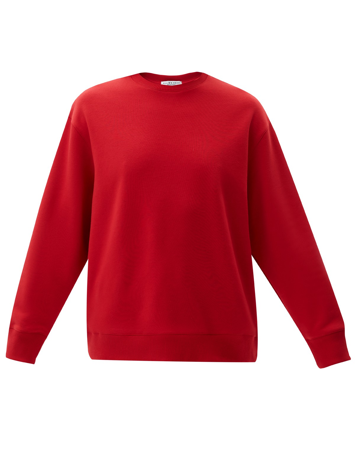 Свитшот объемного кроя из мягкого трикотажа. Благодаря натуральному хлопку, ткань дышит и создает ощущение комфорта. Круглая горловина и спущенное плечо. Эластичные манжеты для фиксации. Можно носить с трикотажными брюками или любимыми джинсами.